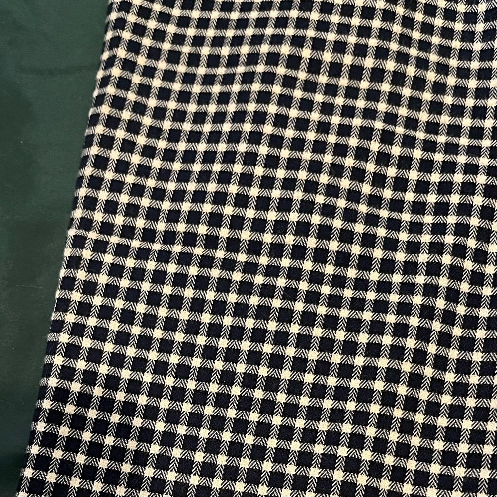 Navy and white checkered BCBG ankle length trousers - Picture 4 of 4
